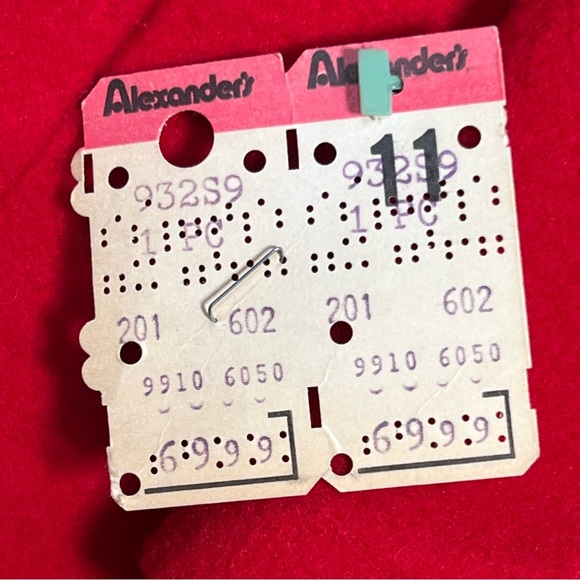 Royal Balkan Tailors Vintage Dead Stock Red & Black Wool Blazer Size 11 … - Picture 14 of 16